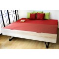 wooden bed