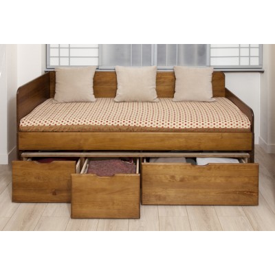 Lit tiroirs MASSAKO électrique